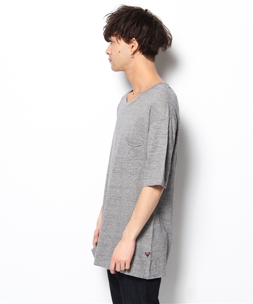 Lui's（ルイス）の「Lui's×meiple BIGTシャツ（Tシャツ/カットソー・メンズ・ホワイト/ネイビー/ターコイズブルー/レッド・FREE）」の6枚目の写真