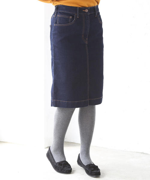 coen（コーエン）の「ストレッチデニムタイトミニスカート（デニムスカート・レディース・ネイビー/ブルー・SMALL/LARGE/MEDIUM）」の15枚目の写真