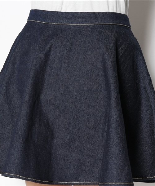 Kastane（カスタネ）の「【Kastane】デニムサーキュラーSK（スカート・レディース・サックスブルー/インディゴブルー/ホワイト/レッド/イエロー/グレー・FREE）」の13枚目の写真