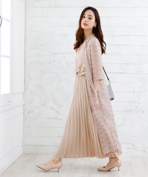 Girly Doll(ガーリードール)の「選べる着丈花柄UVケア マキシガウン シフォン(カーディガン/ボレロ・レディース・レッド系その他/ブラック系その他/グリーン系その他/ブルー系その他/イエロー系その他/ブラック系その他2/ブラック系その他3/ブルー系その他2/ホワイト系その他/ホワイト系その他4/ホワイト系その他6/ホワイト系その他3/ホワイト系その他5/ブラック系その他4/ブラック系その他5/ホワイト系その他2/グリーン/レオパード/ブルー系その他3/ベージュ系その他/ドット・M/L)」の2枚目の写真