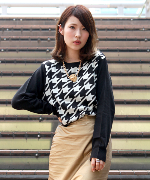 WEGO(ウィゴー)の「WEGO/モノトーンジャガードニット(ニット/セーター・レディース・その他1/その他2/その他3/その他4・FREE)」の16枚目の写真