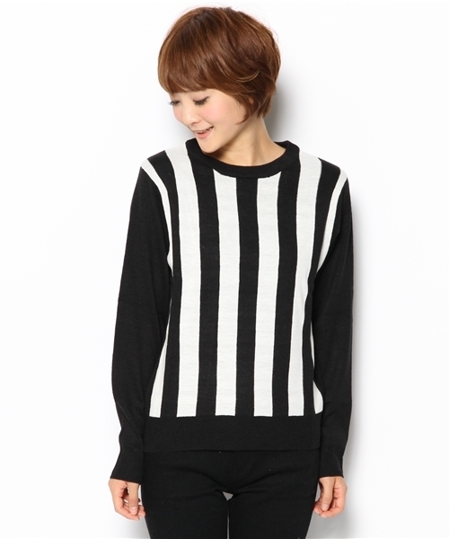 WEGO(ウィゴー)の「WEGO/モノトーンジャガードニット(ニット/セーター・レディース・その他1/その他2/その他3/その他4・FREE)」の5枚目の写真