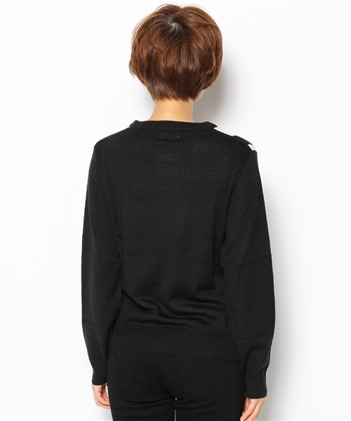 WEGO(ウィゴー)の「WEGO/モノトーンジャガードニット(ニット/セーター・レディース・その他1/その他2/その他3/その他4・FREE)」の7枚目の写真