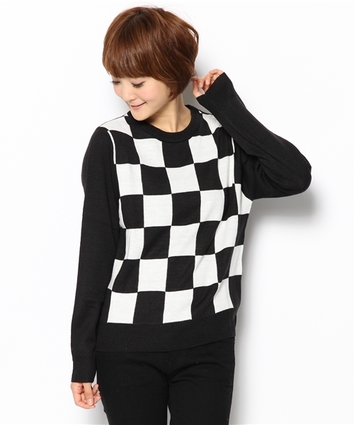 WEGO(ウィゴー)の「WEGO/モノトーンジャガードニット(ニット/セーター・レディース・その他1/その他2/その他3/その他4・FREE)」の12枚目の写真