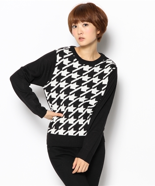 WEGO(ウィゴー)の「WEGO/モノトーンジャガードニット(ニット/セーター・レディース・その他1/その他2/その他3/その他4・FREE)」の13枚目の写真