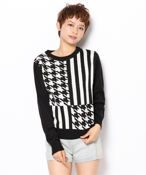 WEGO(ウィゴー)の「WEGO/モノトーンジャガードニット(ニット/セーター・レディース・その他1/その他2/その他3/その他4・FREE)」の15枚目の写真