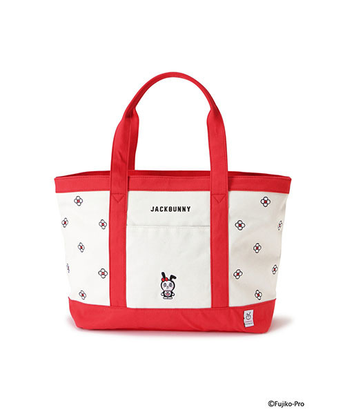 Jack Bunny By Pearly Gates ジャックバニー の ドラえもん Jack Bunny By Pearly Gates 花総柄 刺繍 トートバッグ ドラえもん トートバッグ Wear