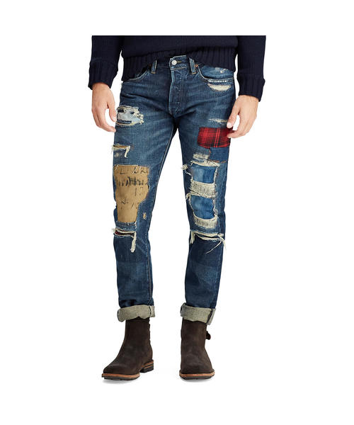 POLO RALPH LAUREN（ポロ ラルフ ローレン）の「Sullivan スリム ディストレスト ジーンズ（デニムパンツ・メンズ・ブルー系9・32/32/29/30/36/32/34/32/30/30/28/30）」の4枚目の写真