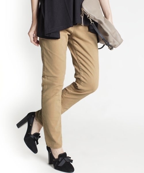 NANO universe（ナノユニバース）の「×FF/カラーjegginnypants（スラックス・レディース・オフホワイト/ベージュ/グレー/ブルー/レッド系その他/ブラック・30/32/34/36）」の21枚目の写真