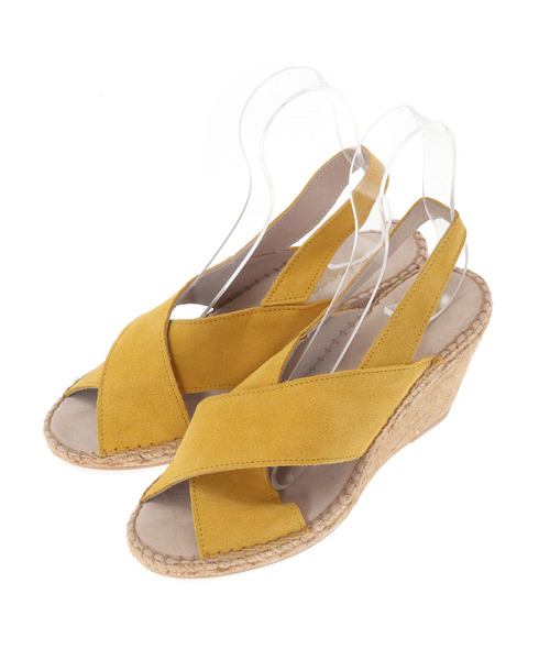 The Virgnia（ザ ヴァージニア）の「Calzanor スエードクロスラインジュートサンダル（サンダル・レディース・イエロー/ブラック/ラベンダー・38/36/37）」の3枚目の写真