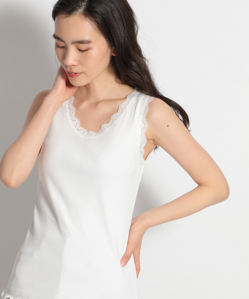 Niko and…☆Vネックレースブラウス ニコアンド◯スタッフプロデュース◯vネックレースブラウス