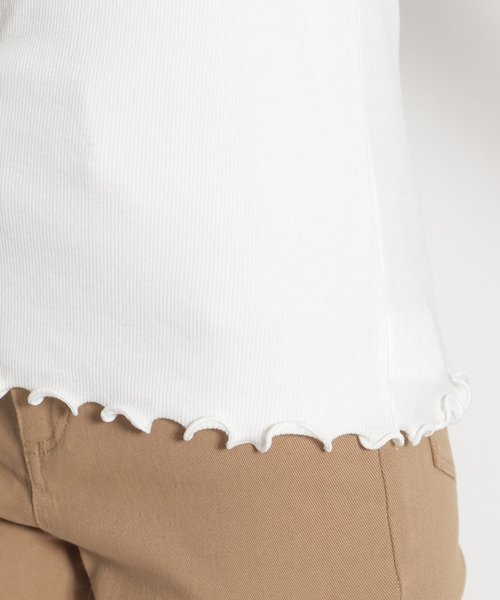 niko and...（ニコアンド）の「テレコバックレースVネックタンクトップ（タンクトップ・レディース・ブラック/ホワイト・MEDIUM/LARGE）」の4枚目の写真