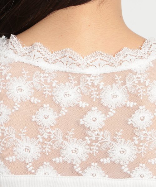 niko and...（ニコアンド）の「テレコバックレースVネックタンクトップ（タンクトップ・レディース・ブラック/ホワイト・MEDIUM/LARGE）」の18枚目の写真