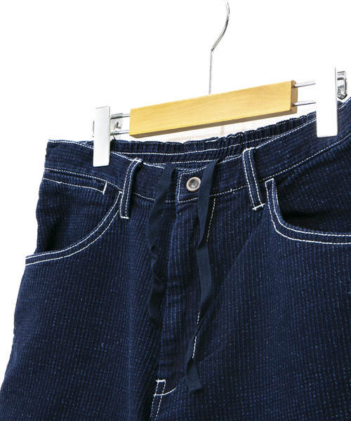 AOZORA(アオゾラ)の「AOZORA/アオゾラ ペインターショーツ(その他パンツ・メンズ・ダークインディゴブルー/ストライプ・SMALL/MEDIUM/LARGE)」の10枚目の写真
