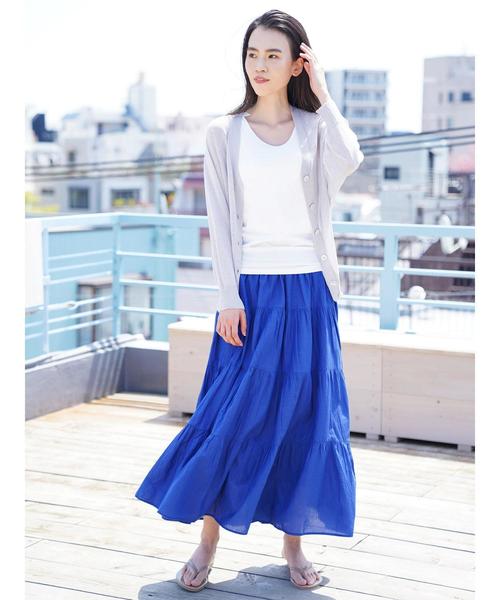 AMERICAN HOLIC（アメリカンホリック）の「抜け衿ドルマンVネックカーディガン（カーディガン/ボレロ・レディース・ブラック/ベージュ/グリーン/アイボリー/グレー系その他・M/L）」の12枚目の写真