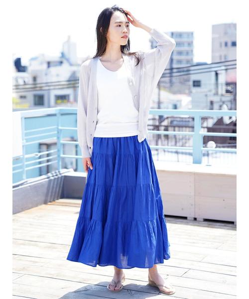 AMERICAN HOLIC（アメリカンホリック）の「抜け衿ドルマンVネックカーディガン（カーディガン/ボレロ・レディース・ブラック/ベージュ/グリーン/アイボリー/グレー系その他・M/L）」の14枚目の写真