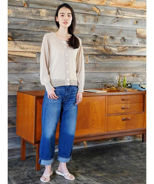 AMERICAN HOLIC（アメリカンホリック）の「抜け衿ドルマンVネックカーディガン（カーディガン/ボレロ・レディース・ブラック/ベージュ/グリーン/アイボリー/グレー系その他・M/L）」の11枚目の写真