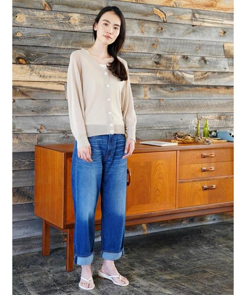 AMERICAN HOLIC（アメリカンホリック）の「抜け衿ドルマンVネックカーディガン（カーディガン/ボレロ・レディース・ブラック/ベージュ/グリーン/アイボリー/グレー系その他・M/L）」の13枚目の写真