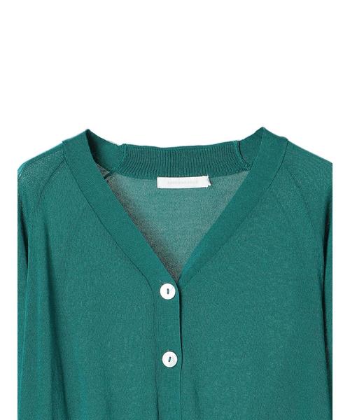 AMERICAN HOLIC（アメリカンホリック）の「抜け衿ドルマンVネックカーディガン（カーディガン/ボレロ・レディース・ブラック/ベージュ/グリーン/アイボリー/グレー系その他・M/L）」の21枚目の写真