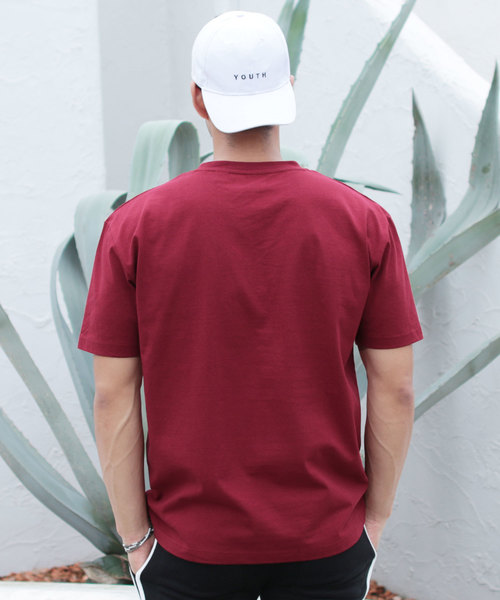 LIL VENDARS(リルヴェンダース)の「USAコットン ビッグシルエット Tシャツ 半袖 カットソー ポケットT(Tシャツ/カットソー・メンズ・ホワイト/ブラック/ネイビー/グレー/オリーブ/グリーン/ラベンダー/ベージュ系その他/ワイン/チャコール・M/L/XL)」の18枚目の写真