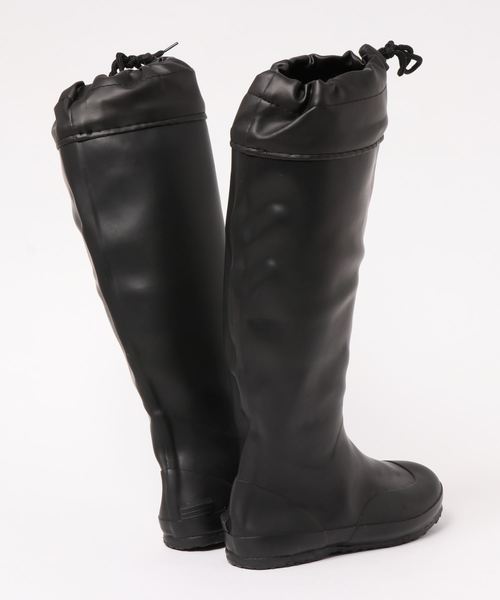 KOBE LETTUCE（コウベレタス）の「ポケッタブルロングレインブーツ（レインシューズ・レディース・ブラック/カーキ・LL/S/M/L）」の7枚目の写真