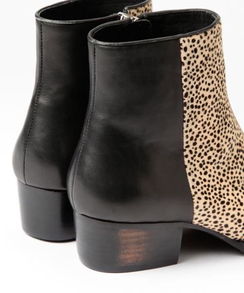 Ray BEAMS（レイビームス）の「Mollini / バイカラー ショート ブーツ（ブーツ・レディース・ブラック/ベージュ・39/37/36/38）」の5枚目の写真