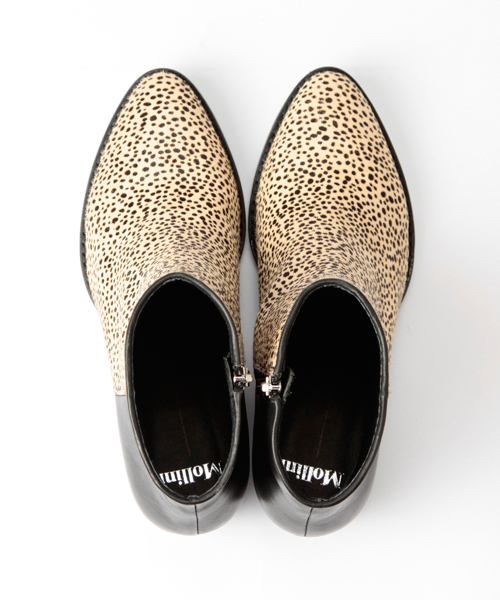 Ray BEAMS（レイビームス）の「Mollini / バイカラー ショート ブーツ（ブーツ・レディース・ブラック/ベージュ・39/37/36/38）」の8枚目の写真