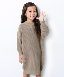 devirock | 畦編みニット長袖ワンピース(ワンピース)