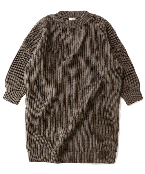 devirock(デビロック)の「畦編みニット長袖ワンピース(ワンピース・キッズ・アイボリー/スミクロ/ラベンダー/パープル系その他/ワイン/モカ/ベージュ/イエロー系その他・100cm/110cm/120cm/130cm/140cm/150cm/160cm)」の19枚目の写真