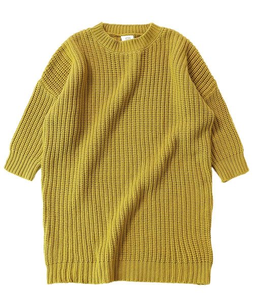 devirock(デビロック)の「畦編みニット長袖ワンピース(ワンピース・キッズ・アイボリー/スミクロ/ラベンダー/パープル系その他/ワイン/モカ/ベージュ/イエロー系その他・100cm/110cm/120cm/130cm/140cm/150cm/160cm)」の15枚目の写真