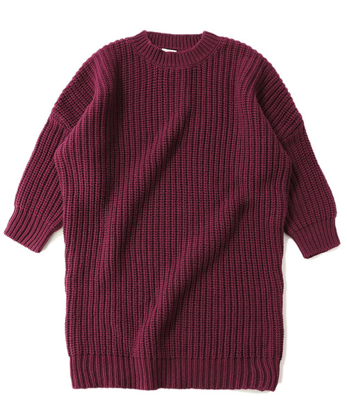 devirock(デビロック)の「畦編みニット長袖ワンピース(ワンピース・キッズ・アイボリー/スミクロ/ラベンダー/パープル系その他/ワイン/モカ/ベージュ/イエロー系その他・100cm/110cm/120cm/130cm/140cm/150cm/160cm)」の14枚目の写真