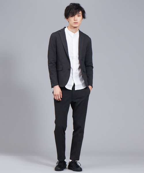 ABAHOUSE GRAY(アバハウスグレイ)の「【展開店舗限定/セットアップ対応】ポンチジャケット(テーラードジャケット・メンズ・グレー/ネイビー・46/48/50)」の5枚目の写真