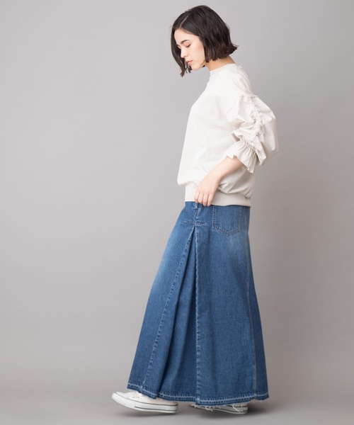 Munich（ミューニック）の「ストレッチニットシャーリングスリーブプルオーバー（ニット/セーター・レディース・ブラック/グレイッシュベージュ/ホワイト/ペールイエロー・FREE）」の15枚目の写真