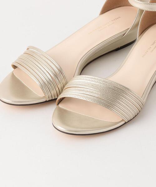 green label relaxing（グリーンレーベルリラクシング）の「◆FFC ストリング ウェッジサンダル (3cmヒール)（サンダル・レディース・グレー/ゴールド/オレンジ/その他1/ブラック・24cm/24.5cm/25cm/23cm/25.5cm/22cm/22.5cm/23.5cm）」の12枚目の写真