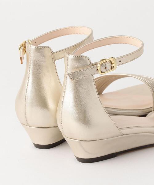 green label relaxing（グリーンレーベルリラクシング）の「◆FFC ストリング ウェッジサンダル (3cmヒール)（サンダル・レディース・グレー/ゴールド/オレンジ/その他1/ブラック・24cm/24.5cm/25cm/23cm/25.5cm/22cm/22.5cm/23.5cm）」の6枚目の写真