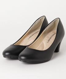 Liberty Doll /ストレスフリー ストレッチパンプス 5.5cmチャンキーヒール マシュマロクッション 美脚ポインテッドトゥ(1111)