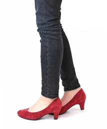 Liberty Doll /ストレスフリー ストレッチパンプス 5.5cmチャンキーヒール マシュマロクッション 美脚ポインテッドトゥ(1111)