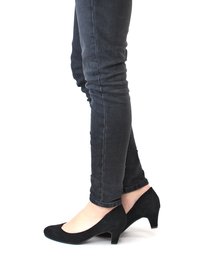 Liberty Doll /ストレスフリー ストレッチパンプス 5.5cmチャンキーヒール マシュマロクッション 美脚ポインテッドトゥ(1111)