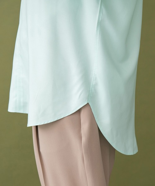 UNITED TOKYO（ユナイテッドトウキョウ）の「スキッパーシャツ/ビックシルエット（シャツ/ブラウス・メンズ・ミント/オフホワイト/ブラック/ライトグレー・1/2/3）」の9枚目の写真