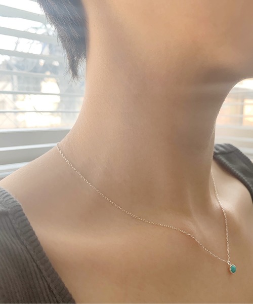 Newport（ニューポート）の「ターコイズペンダント・ネックレス Silver925（ネックレス・レディース・シルバー/シルバー系その他/シルバー系その他2/シルバー系その他3/シルバー系その他4/シルバー系その他5・40cm）」の4枚目の写真