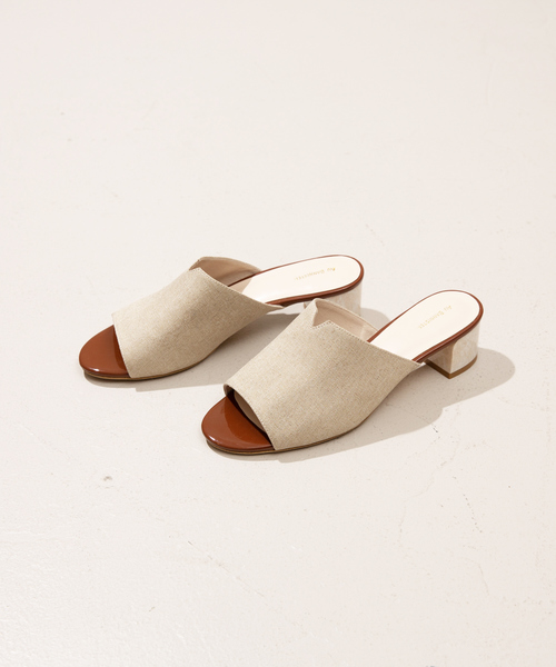 Au BANNISTER（オゥバニスター）の「マーブルヒール ミュール（サンダル・レディース・ブラック/ベージュ/グリーン/グレイッシュベージュ・38/39/35/36/37）」の11枚目の写真