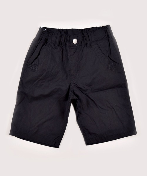 BeBe(ベベ)の「BeBe/ダンプ ウエスト ゴム 膝上 パンツ 男の子 BEBE bebe キッズ ジュニア 子供 こども 子ども 通園 通学 コットン ホワイト ブラック 90㎝ 100㎝ 110㎝ 120㎝ 130㎝ 140㎝ 150㎝(その他パンツ・キッズ・ホワイト/ブラック・100/90/110/120/150/130/140)」の2枚目の写真