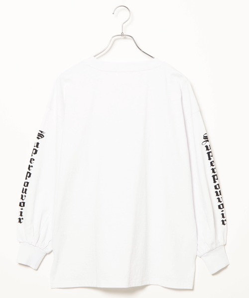 WEGO（ウィゴー）の「WEGO/エンジェルモチーフロンT（Tシャツ/カットソー・レディース・ホワイト/ブラック・FREE）」の11枚目の写真