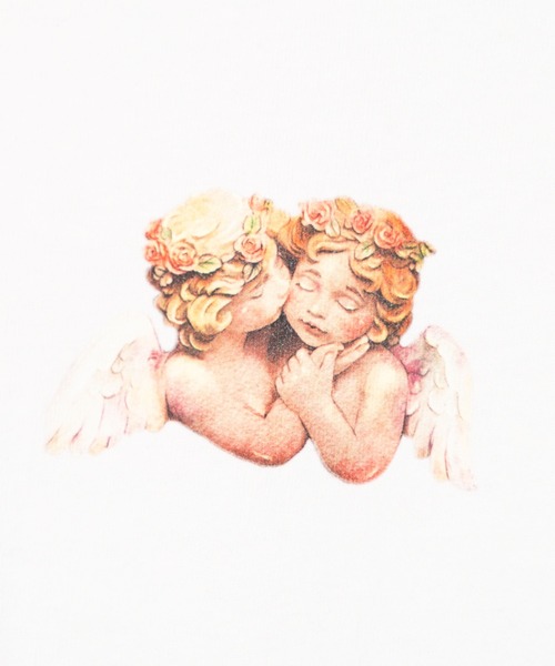 WEGO（ウィゴー）の「WEGO/エンジェルモチーフロンT（Tシャツ/カットソー・レディース・ホワイト/ブラック・FREE）」の15枚目の写真