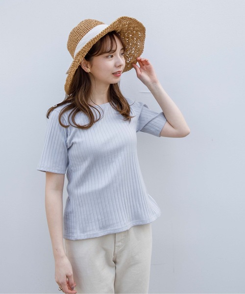 flower(フラワー)の「フューリーリボントップ(Tシャツ/カットソー・レディース・ホワイト/ベージュ/ラベンダー・FREE)」の3枚目の写真