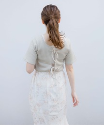 flower | フューリーリボントップ(Tシャツ/カットソー)