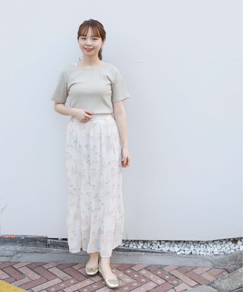 flower(フラワー)の「フューリーリボントップ(Tシャツ/カットソー・レディース・ホワイト/ベージュ/ラベンダー・FREE)」の18枚目の写真