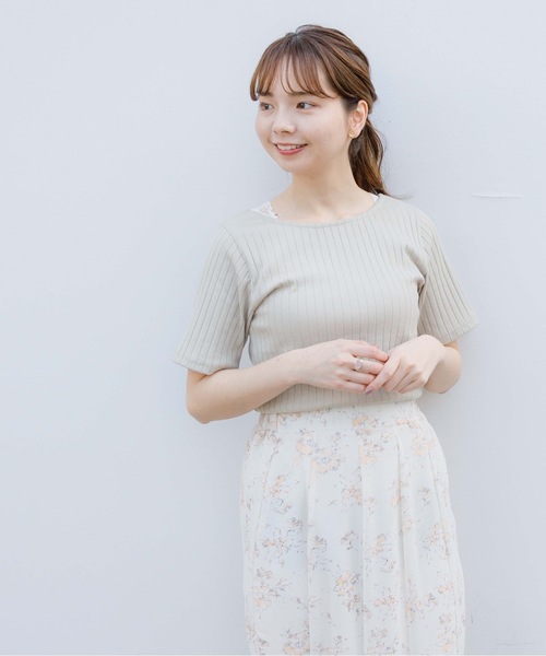 flower(フラワー)の「フューリーリボントップ(Tシャツ/カットソー・レディース・ホワイト/ベージュ/ラベンダー・FREE)」の22枚目の写真