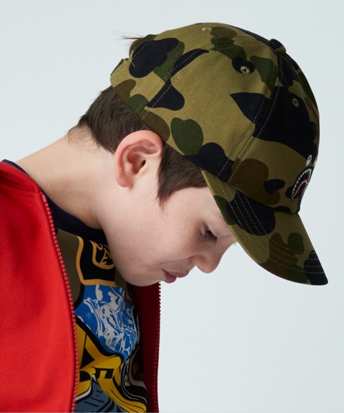 A BATHING APE,1ST CAMO SHARK PANEL CAP 