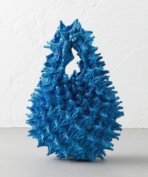 BUNZABURO（ブンザブロウ）の「BUNZABURObaiShibori BAG（エコバッグ/サブバッグ・レディース・ライトピンク/オフホワイト/ゴールド/ケリー/コバルトブルー/ライラック/ピンク/ワインレッド/グレー/ブラック/ダークブラウン・FREE）」の6枚目の写真